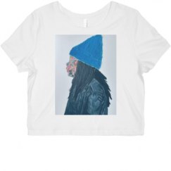 Ladies Slim Fit Crop Top Tee