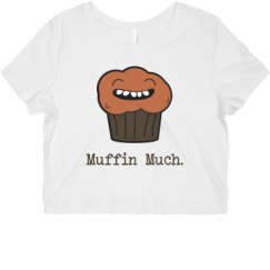 Ladies Slim Fit Crop Top Tee