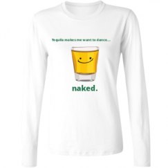 Ladies Relaxed Fit Basic Long Sleeve Tee