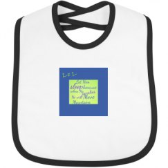 Infant Contrast Trim Bib
