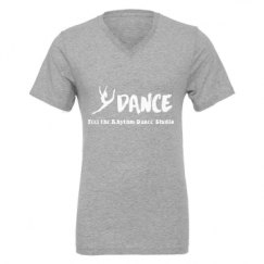 Unisex CVC Jersey V-Neck T-Shirt