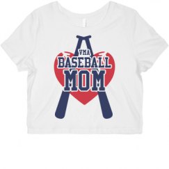 Ladies Slim Fit Crop Top Tee