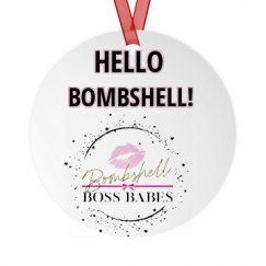 Metal Round Christmas Ornament