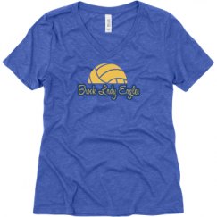 Ladies Relaxed Fit Super Soft Triblend V-Neck Tee