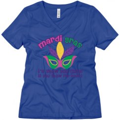 Ladies Relaxed Fit V-Neck Tee
