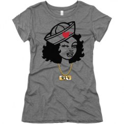 Ladies Slim Fit Super Soft Triblend Tee
