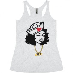 Ladies Slim Fit Super Soft Racerback Triblend Tank