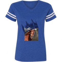 Ladies Relaxed Fit Vintage Sports Tee