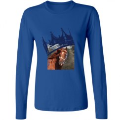 Ladies Relaxed Fit Basic Long Sleeve Tee