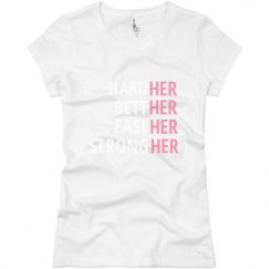 Ladies Slim Fit Basic Promo Jersey Tee