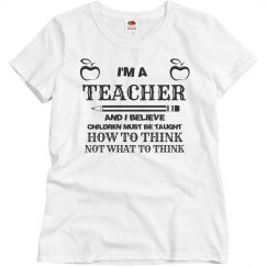 You're a teacher and you're shaping the future