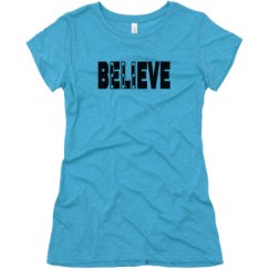 Ladies Slim Fit Super Soft Triblend Tee