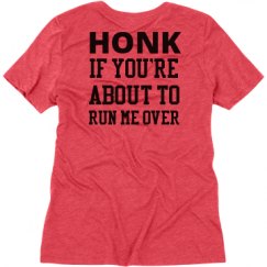 Ladies Relaxed Fit Super Soft Triblend V-Neck Tee