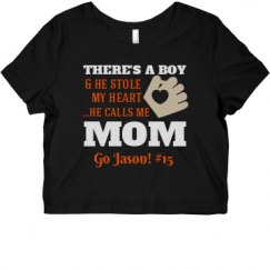 Ladies Slim Fit Crop Top Tee