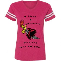Ladies Relaxed Fit Vintage Sports Tee