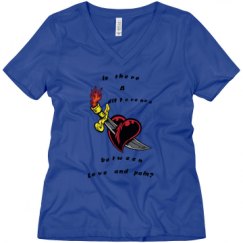 Ladies Relaxed Fit V-Neck Tee