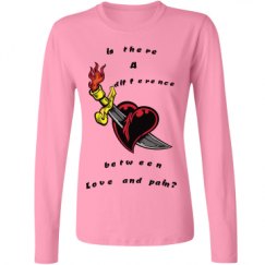 Ladies Relaxed Fit Basic Long Sleeve Tee