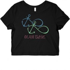 Ladies Slim Fit Crop Top Tee