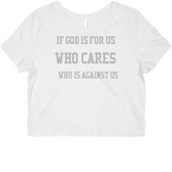 Ladies Slim Fit Crop Top Tee