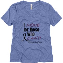 Ladies Relaxed Fit Super Soft Triblend V-Neck Tee