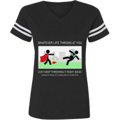 Ladies Relaxed Fit Vintage Sports Tee