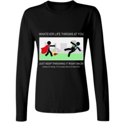 Ladies Relaxed Fit Basic Long Sleeve Tee