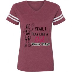 Ladies Relaxed Fit Vintage Sports Tee