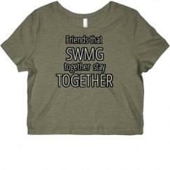 Ladies Slim Fit Crop Top Tee