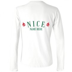 Ladies Relaxed Fit Basic Long Sleeve Tee