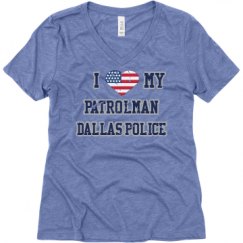 Ladies Relaxed Fit Super Soft Triblend V-Neck Tee