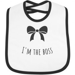 Infant Rabbit Skins Contrast Trim Bib