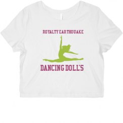 Ladies Slim Fit Crop Top Tee