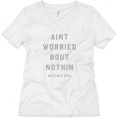 Ladies Relaxed Fit V-Neck Tee
