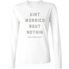 Ladies Relaxed Fit Basic Long Sleeve Tee