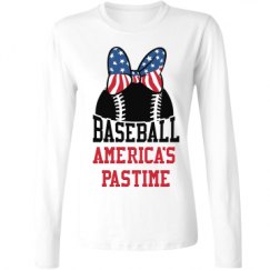 Ladies Relaxed Fit Basic Long Sleeve Tee