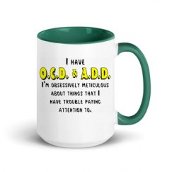 15oz Ceramic Mug with Color Inside