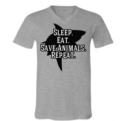 Unisex V-Neck Jersey Tee