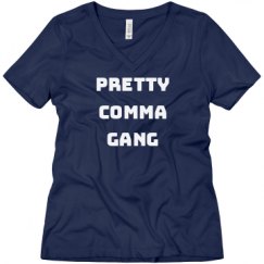 Ladies Relaxed Fit V-Neck Tee