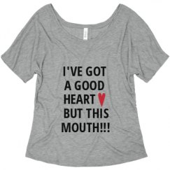 Ladies Flowy Slouchy Tee