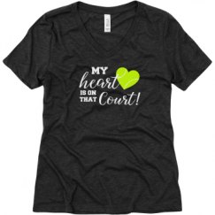 Ladies Relaxed Fit Super Soft Triblend V-Neck Tee