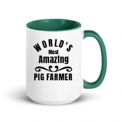 15oz Ceramic Mug with Color Inside