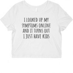 Ladies Slim Fit Crop Top Tee