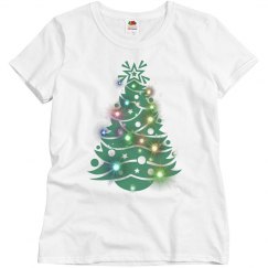 Christmas Tree with Shining Lights