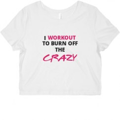 Ladies Slim Fit Crop Top Tee