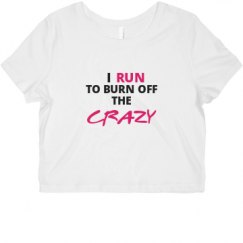 Ladies Slim Fit Crop Top Tee