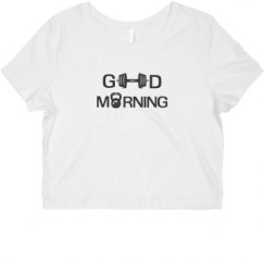 Ladies Slim Fit Crop Top Tee