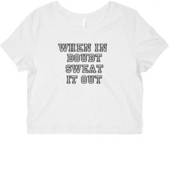 Ladies Slim Fit Crop Top Tee