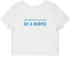 Ladies Slim Fit Crop Top Tee