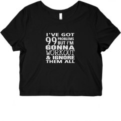 Ladies Slim Fit Crop Top Tee