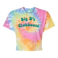 Women's Tie Dye Crop Top Tee